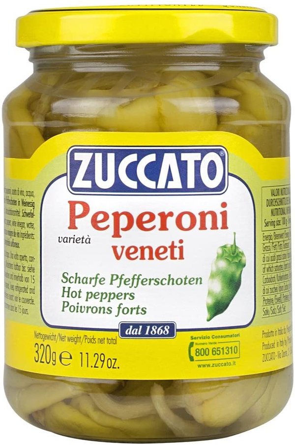Zuccato - Peperoni veneti scharf 370ml